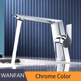 Brushed Gold Bathroom Faucet – Single Hole Brass Basin Mixer Tap with Hot & Cold Water Control 🚰✨