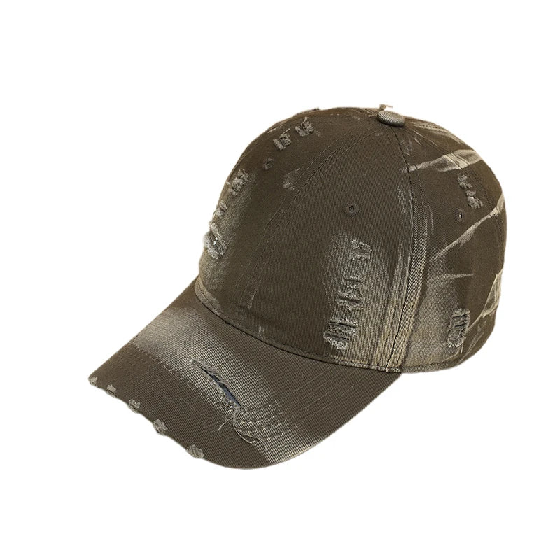Classic Distressed Denim Baseball Cap – Vintage Adjustable Dad Hat for Outdoor Sports, Travel & Casual Wear