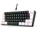 60% Wired Gaming Keyboard – Ultra-Small RGB Backlit Portable Waterproof Computer & Mac Keyboard