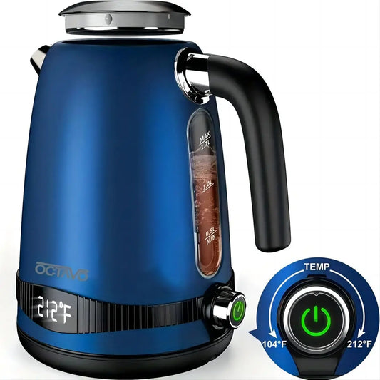 Electric Kettle 1.8 QT – 7 Heat Settings & LED Display for Precise Temperature Control 🔥💧⌛