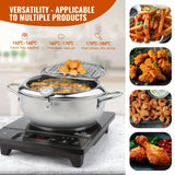 “28 cm / 4.2 L Stainless Steel Deep Frying Pot – Large Capacity Japanese-Style Tempura Pan”