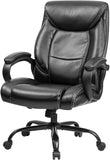 💺 Executive Office Chair – Ergonomic Computer Desk Chair with Hydrolysis-Resistant Leather & Spring Cushion Support