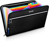 Fireproof File Organizer – 13-Compartment Expanding Folder with Zipper, Handles & Labels 🔥