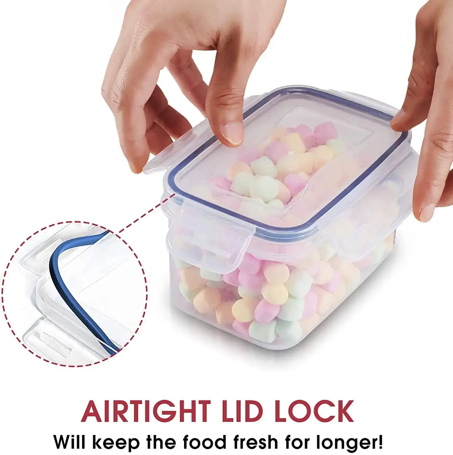 Refrigerator Storage Box – Fresh Keeping Container for Fruits, Vegetables & Leftovers, Transparent Stackable Fridge Organizer
