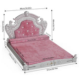 BingoPaw Luxury Pet Bed – Dutch Velvet Sofa with Headboard for Medium & Large Dogs