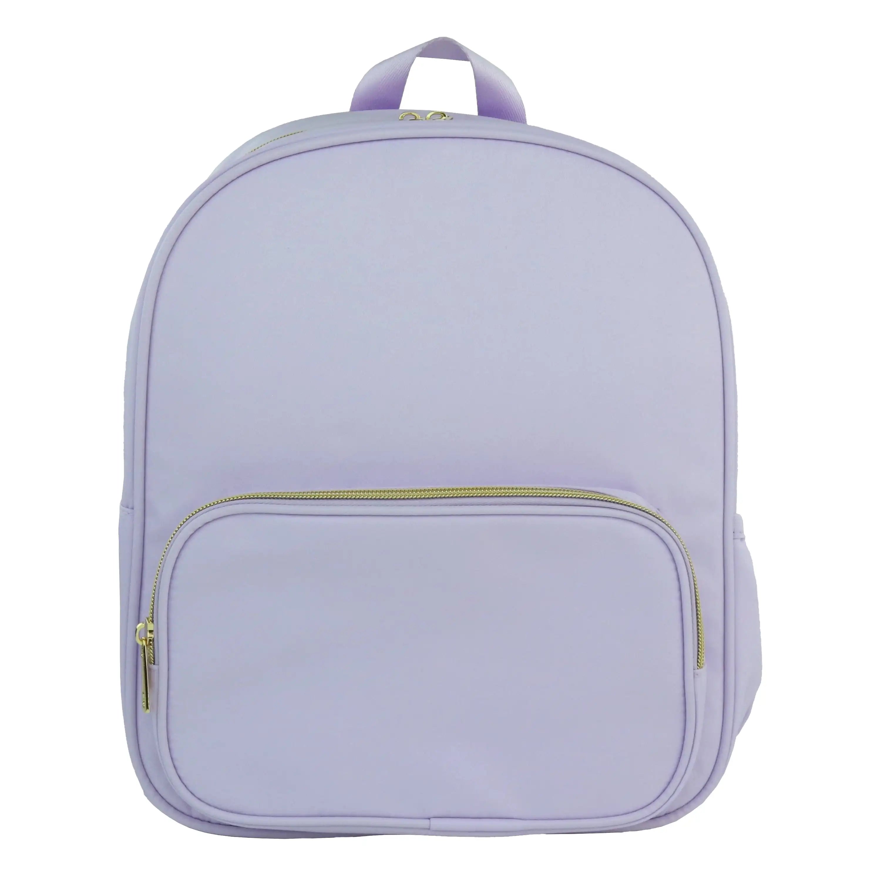 Customizable Purple Nylon Backpack – Travel & School Book Bag for Crafts, DIY & Everyday Use