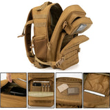 25L Tactical Gym & Survival Backpack – MOLLE Laser-Cut Daypack with Dual Cup Holders for Hiking, Hunting & Bug-Out Use