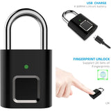 Smart Fingerprint Padlock with Tuya APP – Waterproof Portable Anti-Theft Keyless Lock