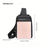 Men’s Casual Oxford Crossbody Sling Bag – Fashion Sports Travel Shoulder Bag with Lightweight Design for Daily Use