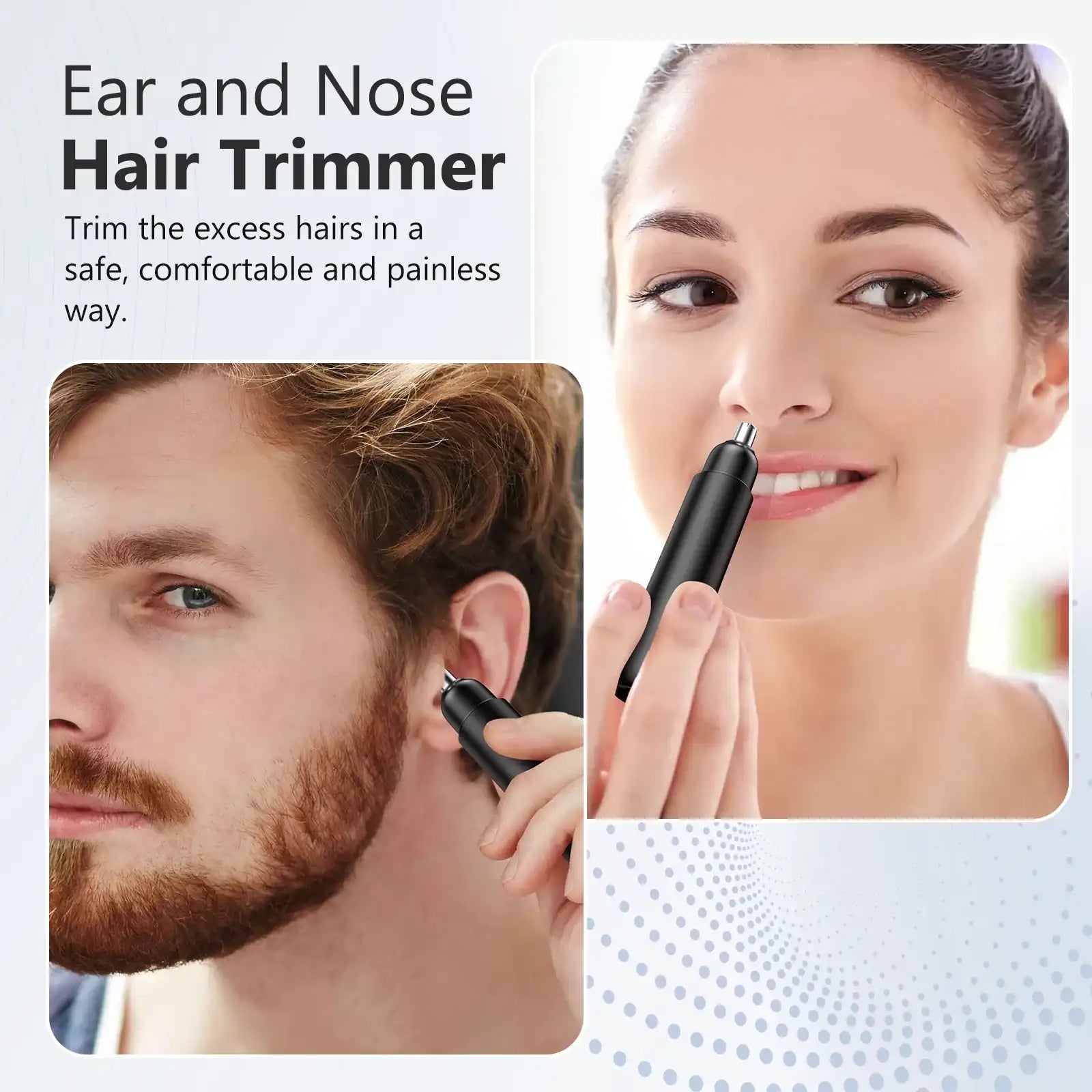 SEJOY USB Rechargeable Electric Nose & Ear Hair Trimmer – High-Speed Motor Grooming Tool for Men & Women 🎯