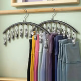 4-Piece Magic Multi-Clip Hanging Drying Rack – Windproof Balcony Clothes, Underwear & Sock Clips