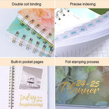2025 Weekly Planner – A5 Spiral-Bound Monthly Calendar Notebook for Office & School 📅