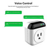 Smart Thermostat Socket – 10A Programmable WiFi Plug with Temperature Control, Tuya App & Voice Assistant Support for Home & Office