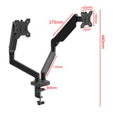 Dual Monitor Stand – Fully Adjustable Desk Mount with Expandable Monitor Arms for 13″–32″ Screens, Home & Office Use