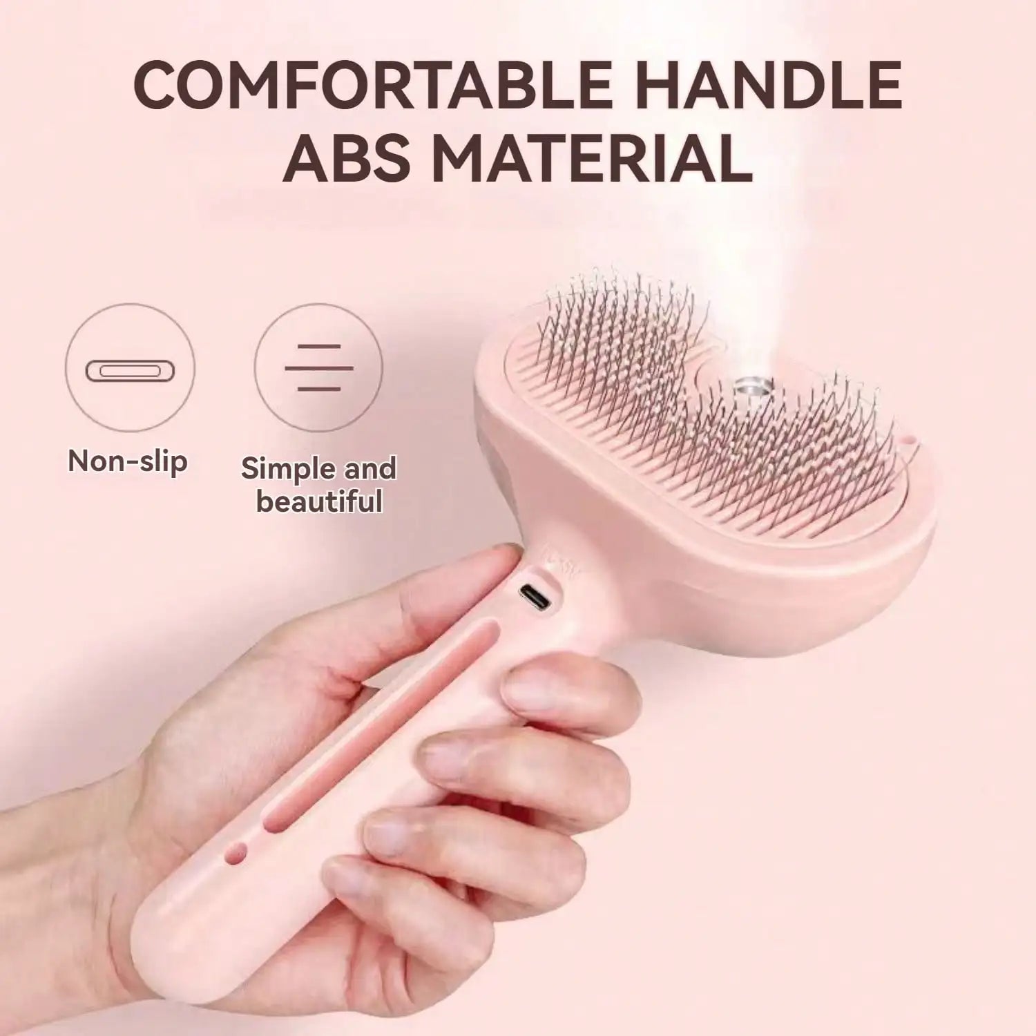 Cat Steam Brush – Pet Hair Removal & Grooming Comb with Spray Function for Cats, Dogs & Small Animals