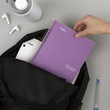 Five Star Spiral Notebooks – 3-Pack 2-Subject College-Ruled 6" x 9" Amethyst Purple Journals 📘