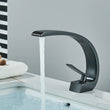 Black/Chrome Deck-Mount Basin Mixer Faucet – Single-Lever Hot & Cold Water Tap