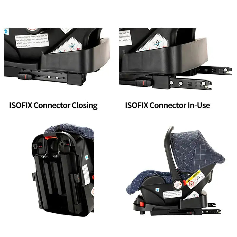 3-in-1 Luxury Baby Travel Stroller with ISOFIX Base – Sit or Lie Down for Newborns