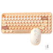 Attack Shark 308i Wireless Keyboard and Mouse Set – Color Gradient Retro Typewriter Style with Cute Round Keycaps