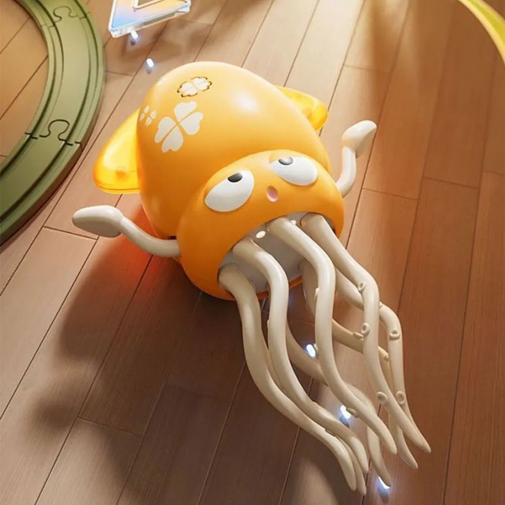 Electric Dancing Octopus Toy – 1/2PCS Cartoon Electronic Pet with Music, Lights, Anti-Stress Dancing Plush Ornament for Kids & Decor