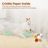 Cat Pillow Toy with Catnip – Soft & Durable Kicker Toy with Crinkle Sound, Interactive Indoor Exercise for Kittens & Cats