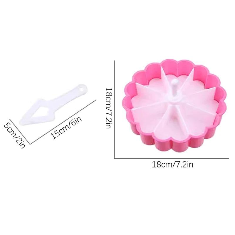 8-Grid Japanese Style Onigiri Mold & Bento Press Kit – Make Triangle Rice Balls with Ease