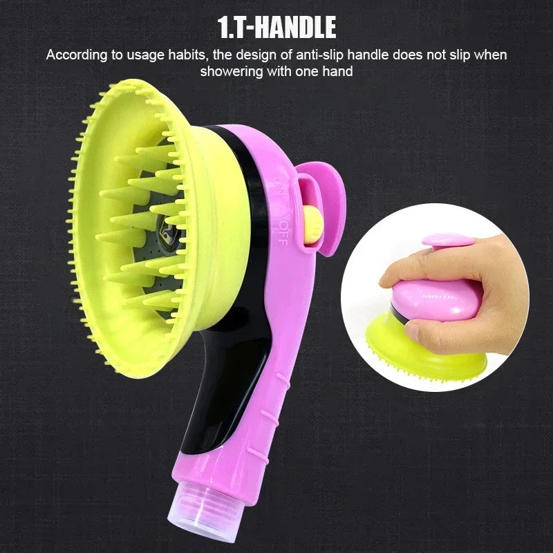 Pet Combing Massage Shower Head – Bath Brush & Sprinkler for Washing Dogs & Cats 🐾🚿
