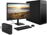 Expansion 28TB External Hard Drive – USB 3.0 Desktop HDD with Rescue Data Recovery Services, High-Capacity Storage