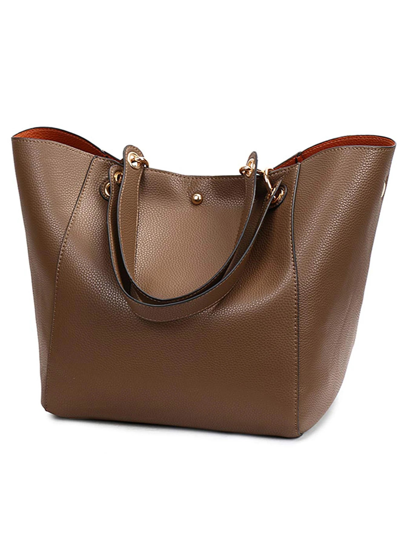 Pahajim women’s large PU leather tote bag – waterproof top-handle handbag with shoulder strap for work, shopping & daily use