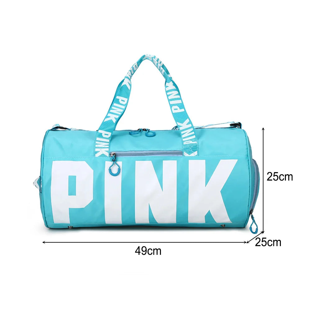 Handheld fitness gym bag – waterproof dry/wet separation sports duffel with shoe compartment & adjustable strap for outdoor football
