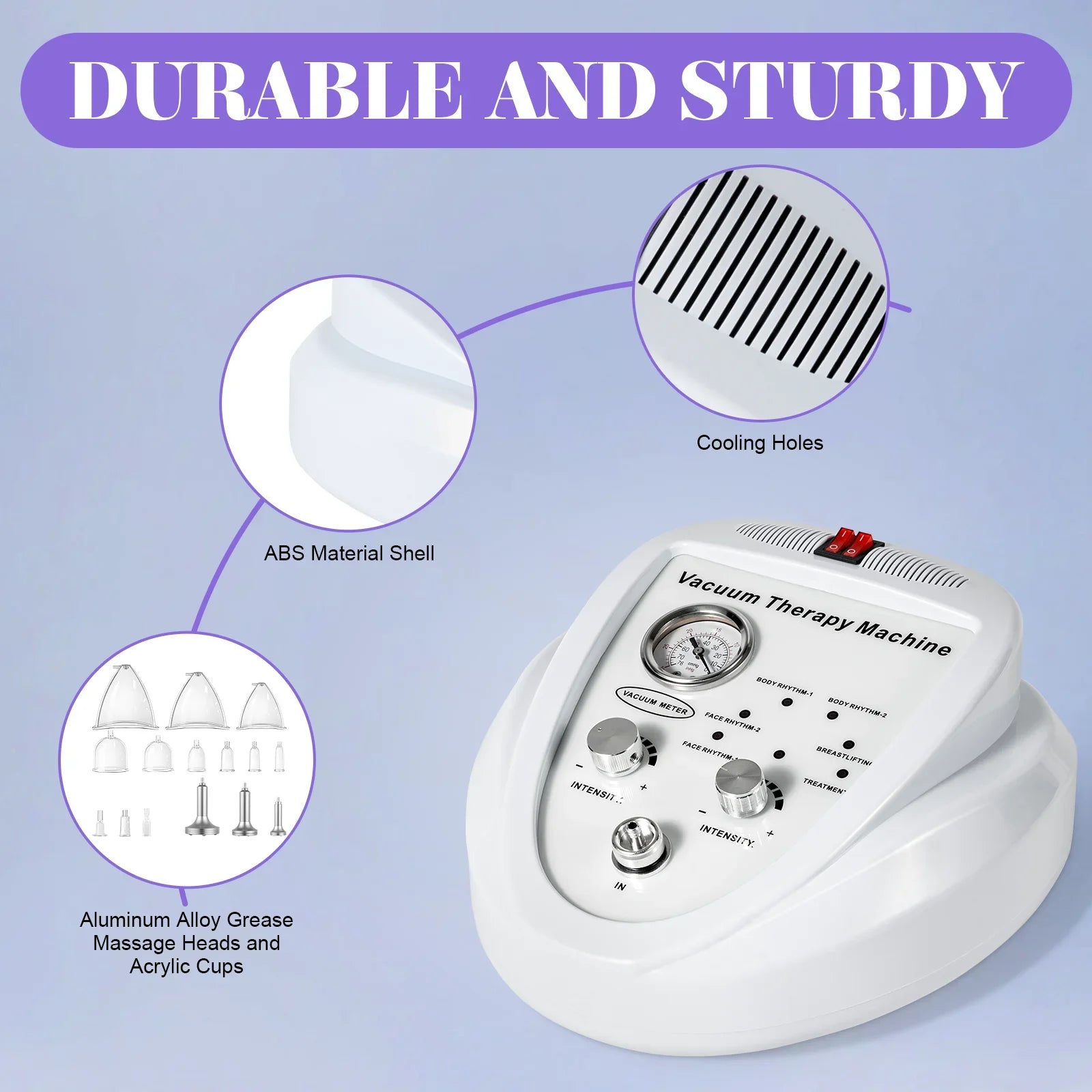 Full-Body Vacuum Therapy Machine – 24 Cups & 3 Pumps for Body Shaping, Cellulite & Skin Firming