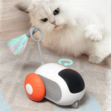 Interactive Remote-Control Cat Toy Car & Smart Electric Rolling Ball with Feather Tail