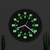 Smart LED Indoor/Outdoor Wall Clock – Remote-Control Luminous Wall Clock with 7-Color Backlight & 12/24-Hour Display