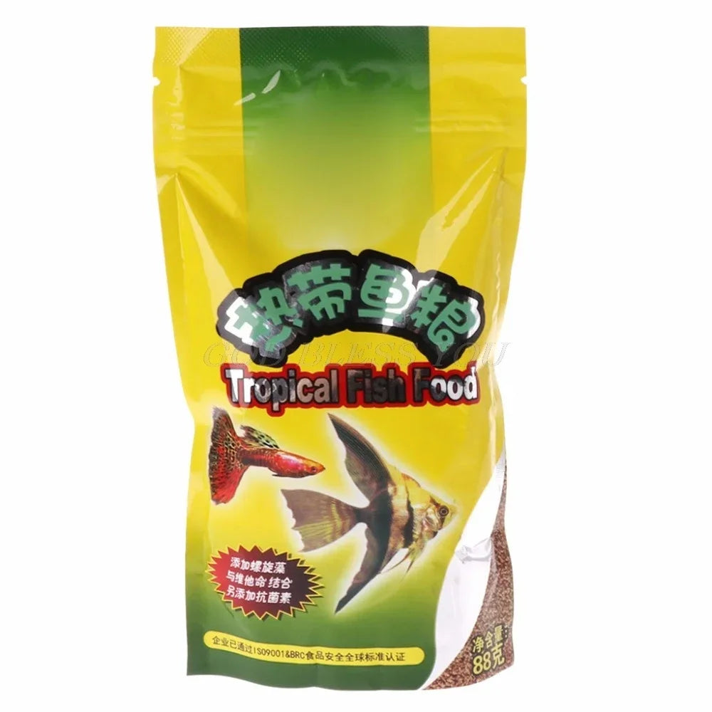 Tropical Aquarium Fish Food – Small Fish Feed Grain 88 g for Guppy, Lanternfish & Tropical Community Tanks