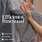6-Piece 600 GSM 100% Cotton Towel Set – Ultra-Absorbent, Soft Bath Towels for Shower & Pool