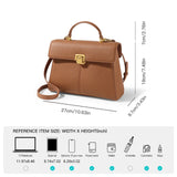 Women’s Cowhide Leather Tote & Crossbody Bag – Large Capacity Adjustable Strap Satchel (ITAMOOD)