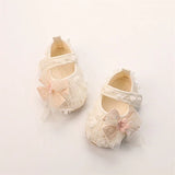 Adorable Baby Girl Bow Flats – Petal Design Infant Shoes with Soft Sole for Parties, Festivals & Baby Showers