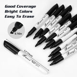 Black Dry Erase Markers – Low-Odor Chisel Tip Whiteboard Pens for Glass & Boards (150-Pack Bulk)