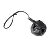 Leather Dog Training Ball – Tug, Bite & Fetch Toy with Handle for Puppies & Dogs