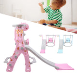 Climber & Swing Set with Slide, Indoor/Outdoor Play Slide-Swing Combo for Kids