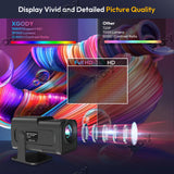 XGODY 4K Smart LED Projector – 12000L Android Home Theater with 5G WiFi, Bluetooth, HDMI & USB Connectivity