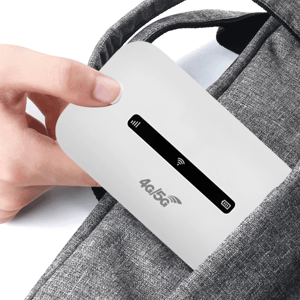 4G LTE Portable WiFi Router – 150Mbps Mobile Hotspot with SIM Card Slot for Home, Office, Car & Travel