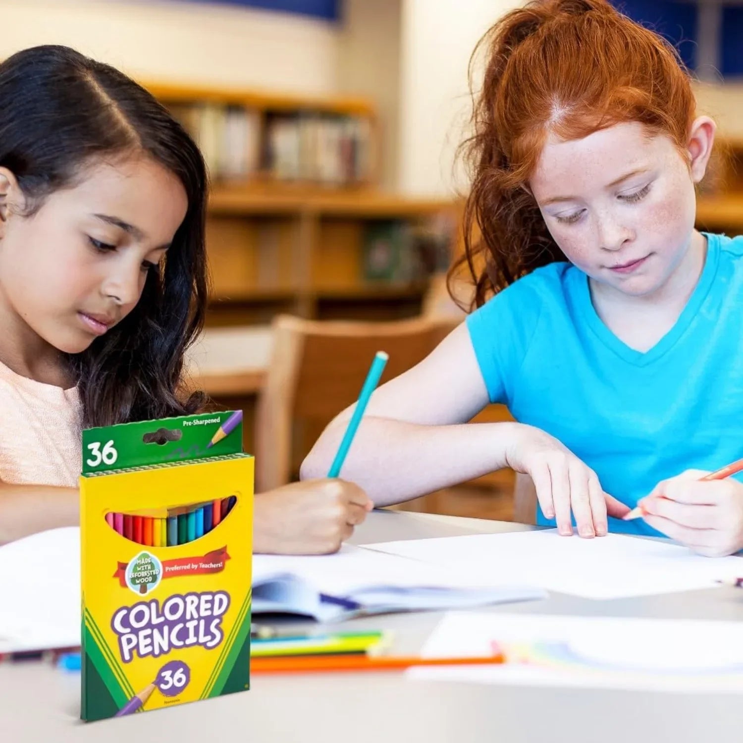 36-Count Colored Pencils Set – Kids Arts & Crafts Coloring Supplies