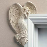 Angel Wings Resin Ornament – Elegant Door Frame & Garden Décor | Indoor & Outdoor Spiritual Home Gift
