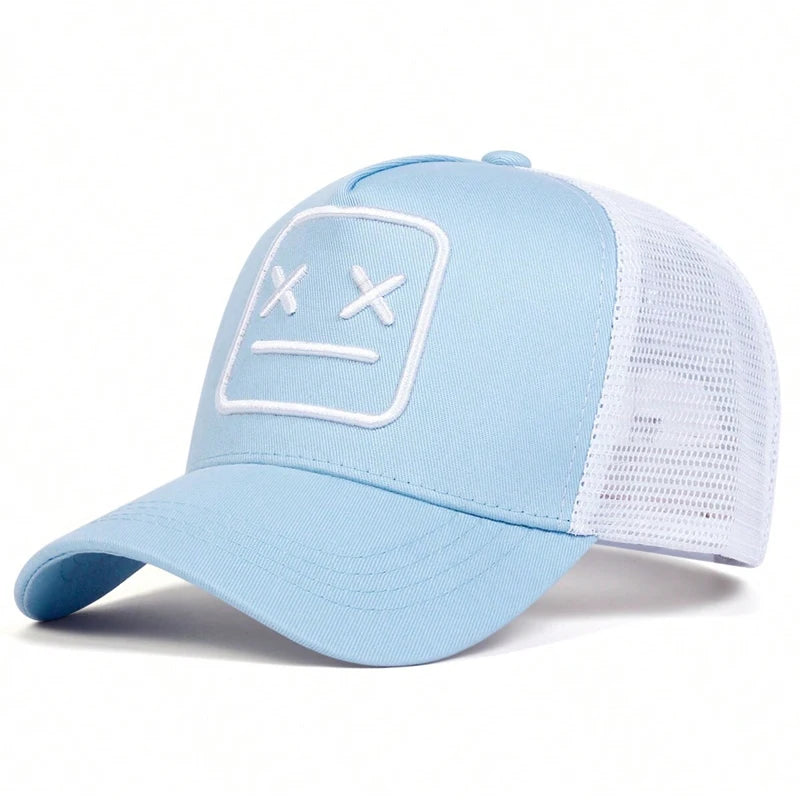 Unisex “XX” Embroidered Baseball Cap – Adjustable Hip-Hop Mesh Net Hat for Spring & Summer Outdoor Casual Wear