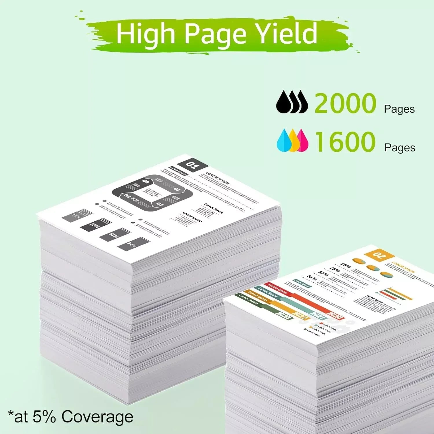 4-Pack High-Yield 962XL Ink Cartridges – Compatible with HP OfficeJet Pro 9010 Series Printers