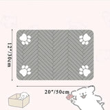 Pet Feeding Placemat – Waterproof Quick-Dry Mat with Rubber Backing for Dog & Cat Food and Water Bowls