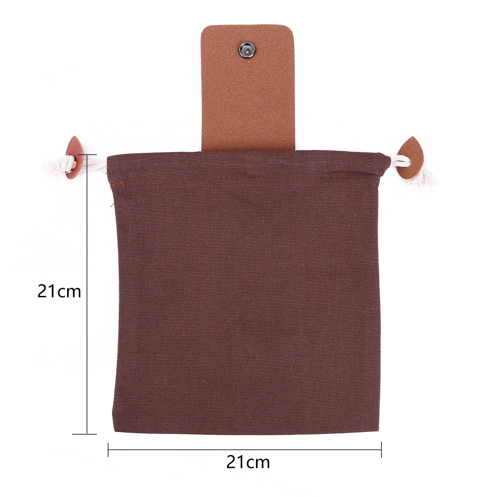 2PCS PU Leather Foraging Pouch — Outdoor Hunting Waist Bag & Dog Training Fanny Pack for Orchard Picking
