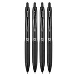 3-Pack Retractable 0.7 mm Black Gel Pens – Smooth, Fade-Resistant Writing for School & Office