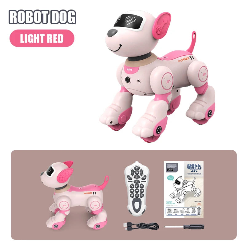 RC Robot Dog – Intelligent Voice Dialogue Programmable AI Smart Pet Toy, Electric Educational Robot for Kids Boys & Girls